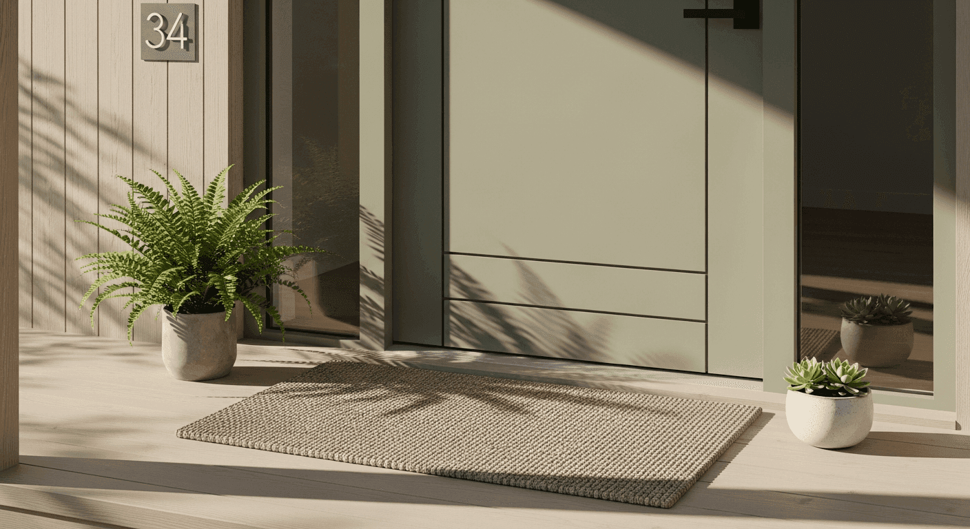 How The Hug Rug Plain Fleck Linen Washable Doormat Reduces Daily Cleaning Tasks
