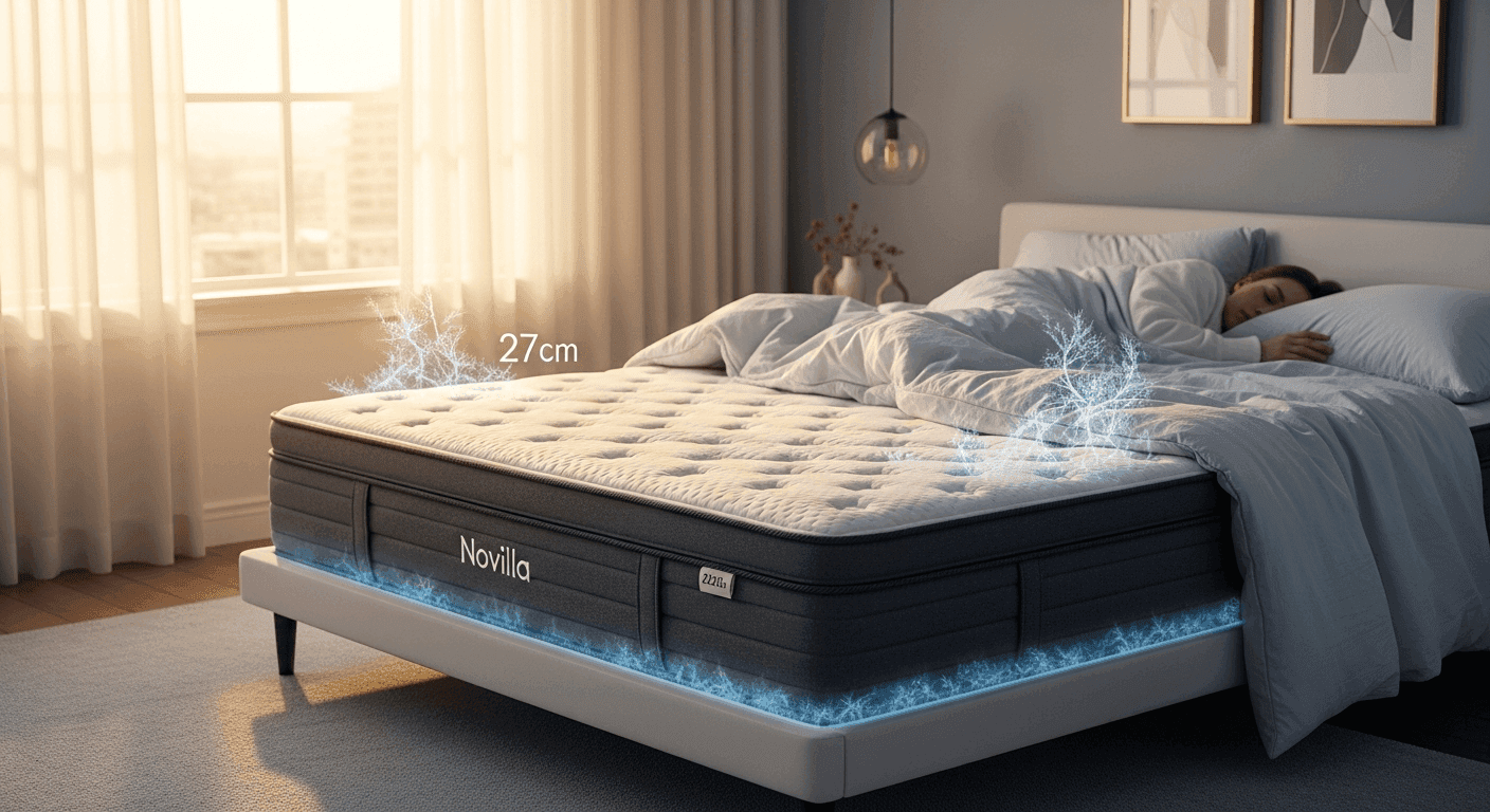 Novilla 27cm Cooling Mattress for Hot Sleepers