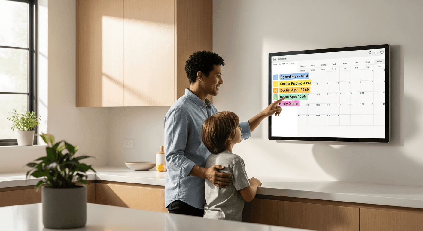 Skylight Digital Wall Planner: Family Organization