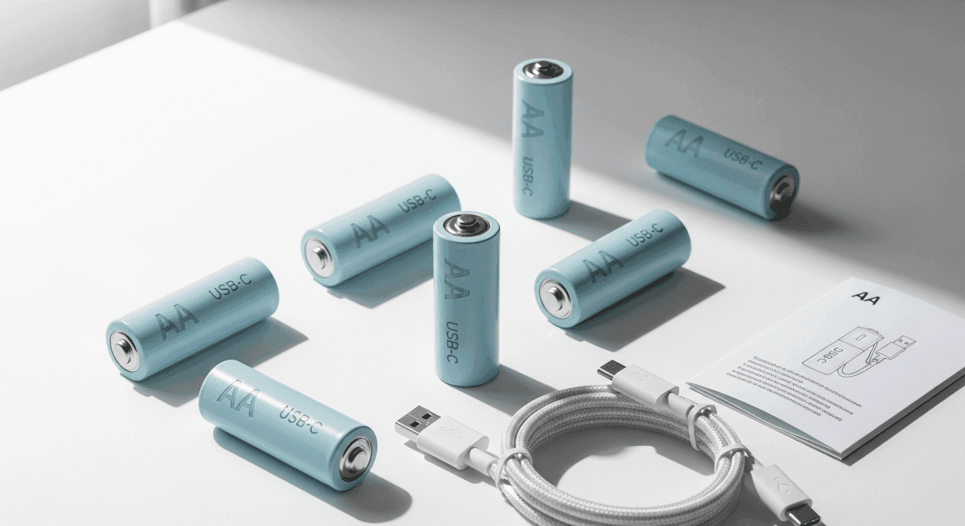 How Pale Blue AA USB-C Rechargeable Batteries Support Long-Term Savings and Less Household Waste