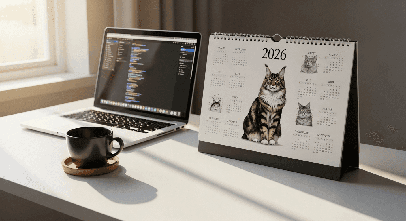 365 Cats Calendar: Perfect Desk Companion 2026